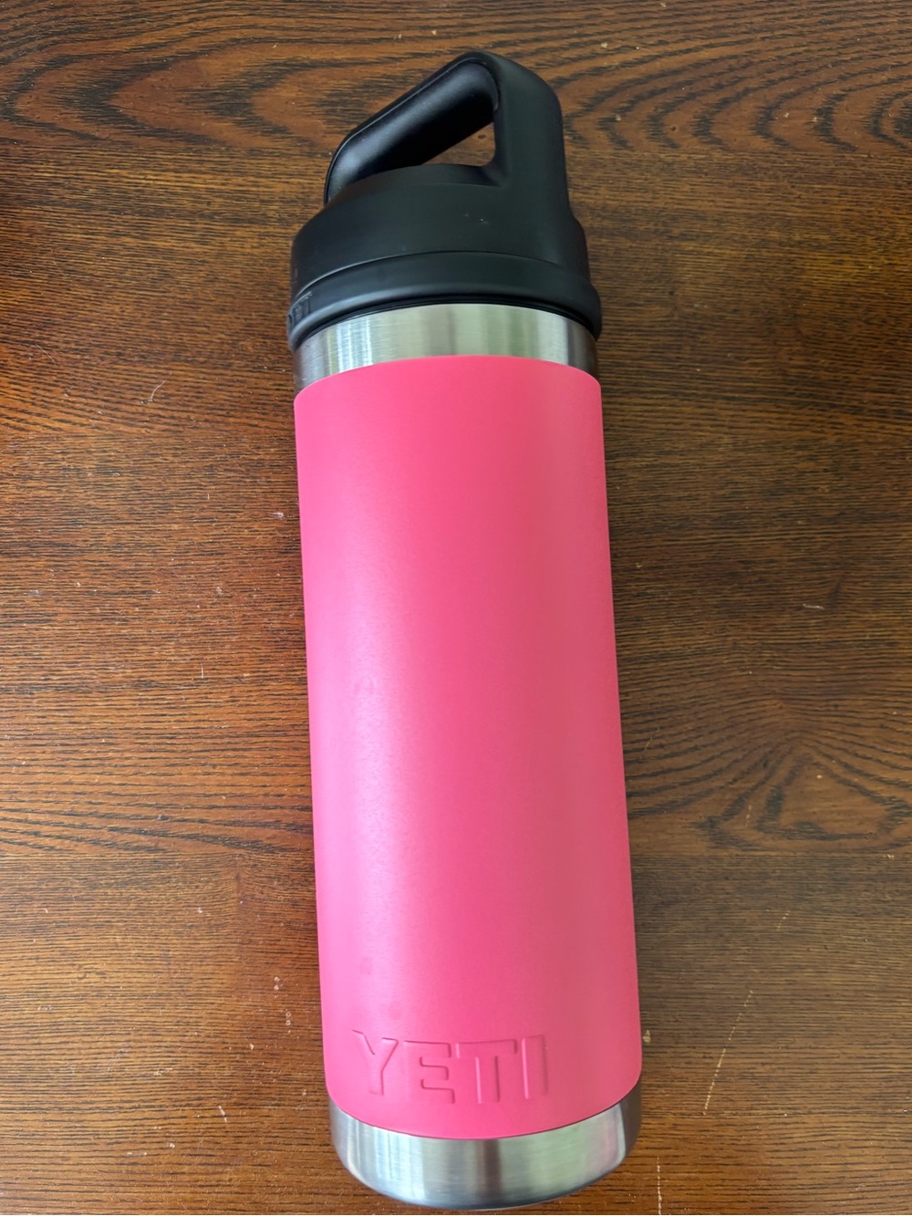 YETI 18 oz. Rambler Bottle with Chug Cap Tropical Pink - Picture 4 of 4